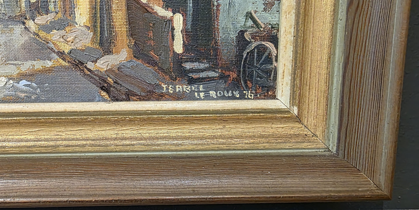 Isabel Le Roux Oil Painting 1976 - Collector`s item