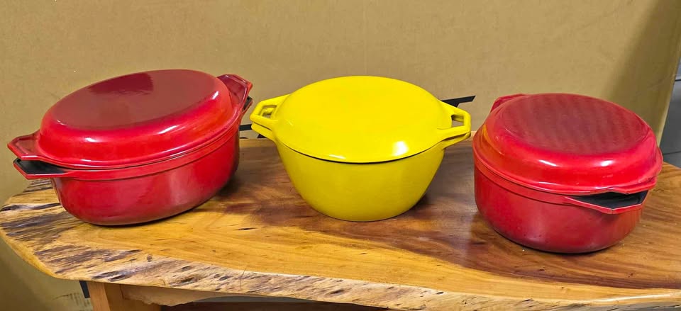 Vintage Le Creuset Cast Iron Made in France / Copco Made in Denmark