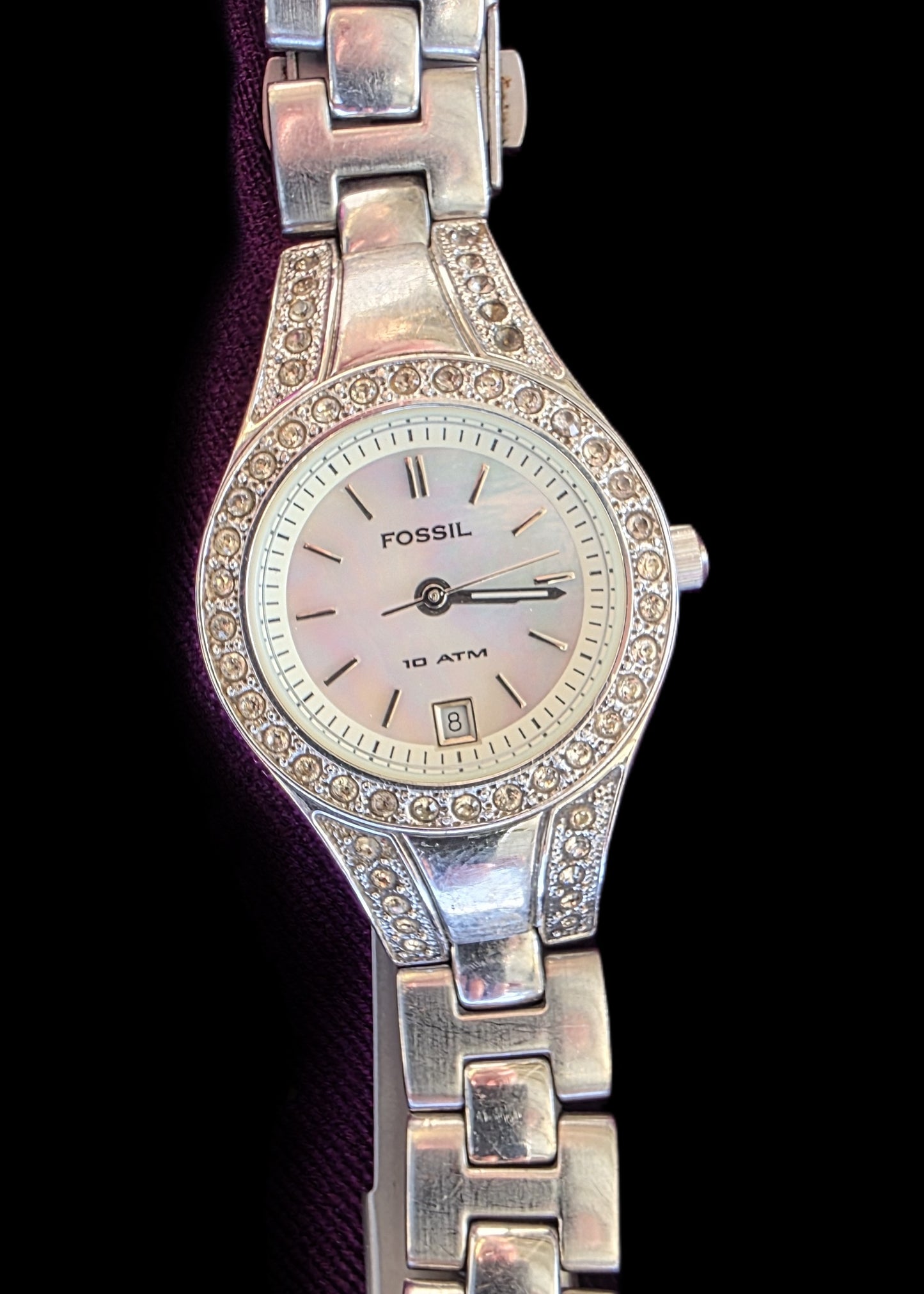 Fossil Am4019 - Dress White - Mother of pearl