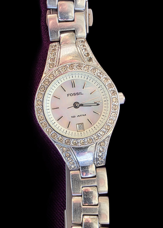 Fossil Am4019 - Dress White - Mother of pearl